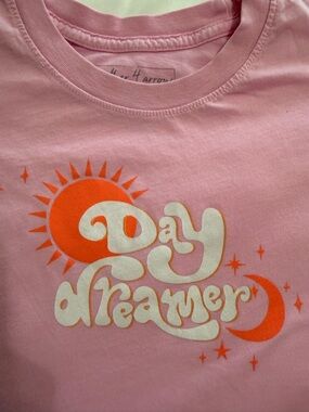 Day Dreamer Pink Graphic Tee - Kids Short Sleeve